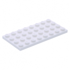 LEGO lapos elem 4x8, fehér (3035)